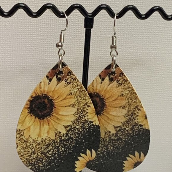 Sunflower Earring, Boho Earring, Flower Jewelry, Gift Idea, Bohoemian Earring - Picture 5 of 6
